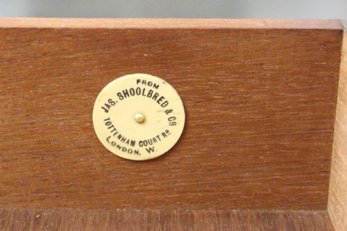 fig 4. Inlaid Mahogany Cylinder Bureau by Jas Shoolbred