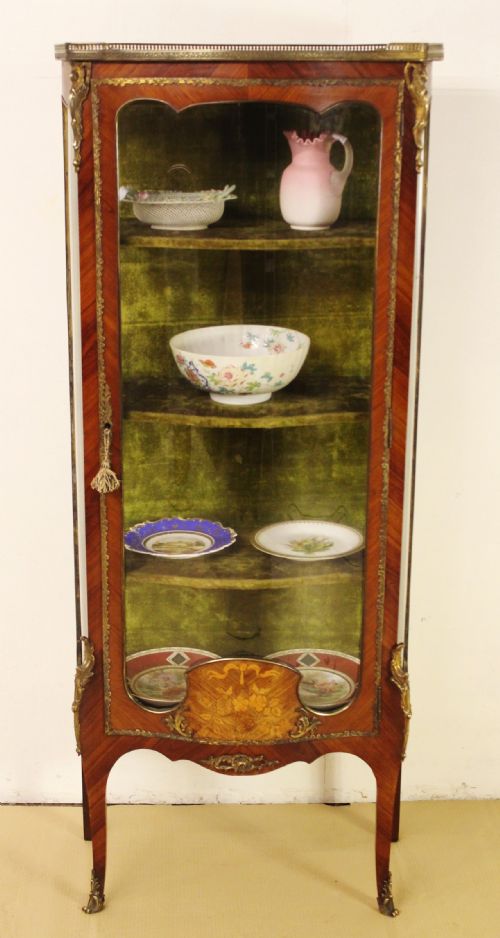 French Kingwood and Marquetry Vitrine