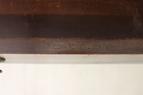 fig 1. Inlaid Mahogany Bookcase by Edwards and Roberts