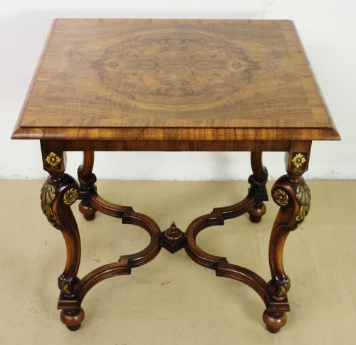 fig 1. Waring and Gillow Burr Walnut Centre Table