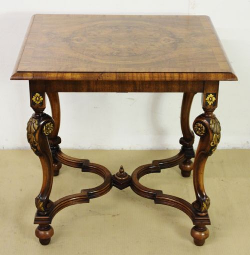 fig 5. Waring and Gillow Burr Walnut Centre Table
