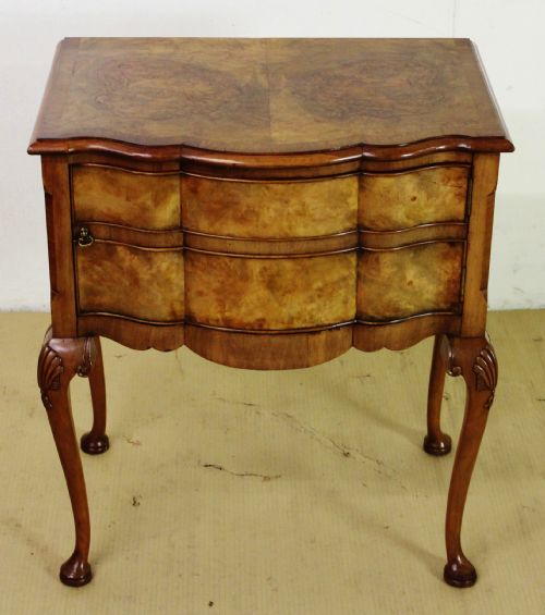 Burr Walnut Side Cupboard