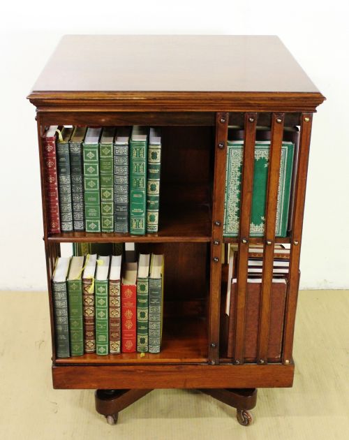 Edwardian Iron Based Revolving Bookcase