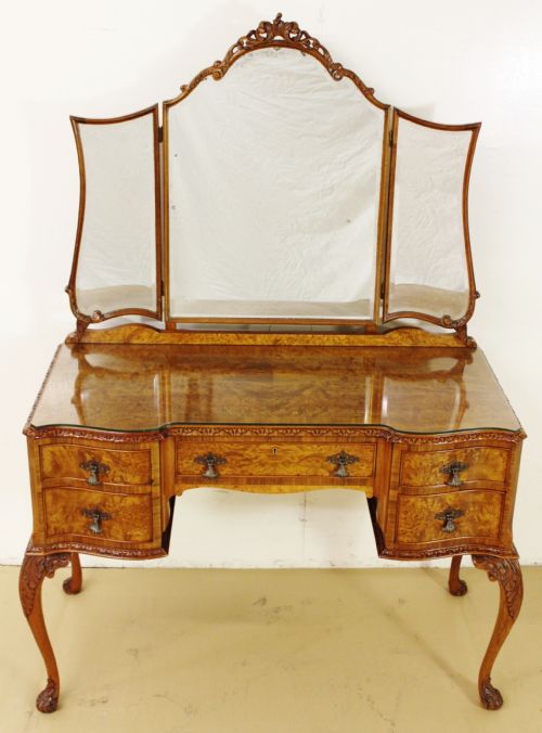 Burr Walnut Dressing Table