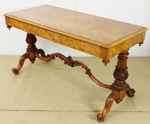 Early Victorian Satinwood Library Table