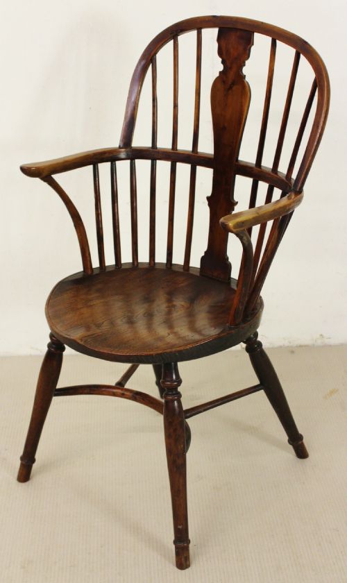 Yew Wood Windsor Armchair