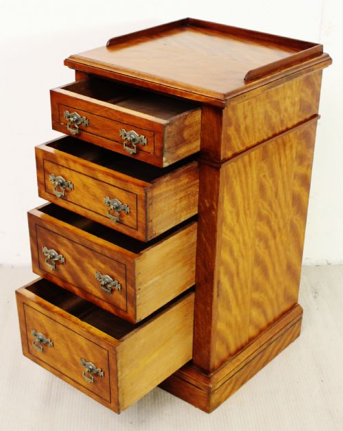 fig 3. Pair of Satinwood Bedside Chests by Maple and Co