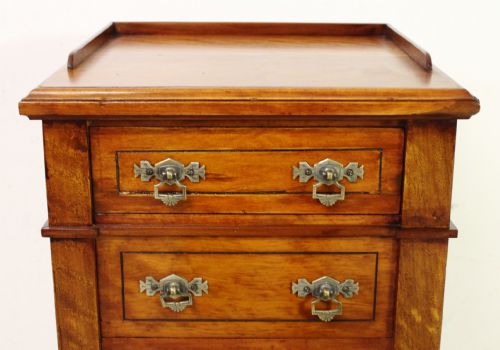 fig 4. Pair of Satinwood Bedside Chests by Maple and Co