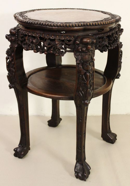 Large 19th Century Chinese Hardwood Stand