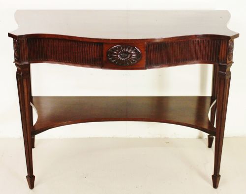 fig 1. Mahogany Console Table by T. Wilson of London
