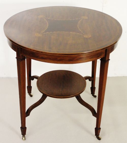 Inlaid Mahogany Occasional Table