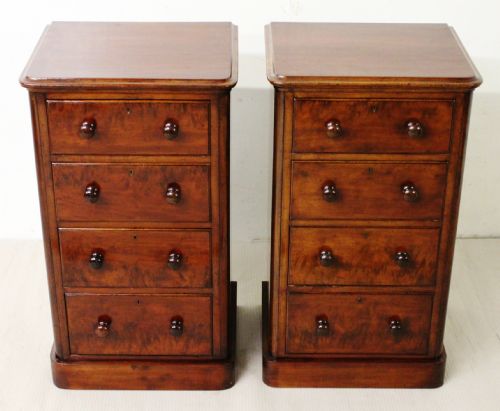 Pair of Victorian Mahogany Bedside Chests