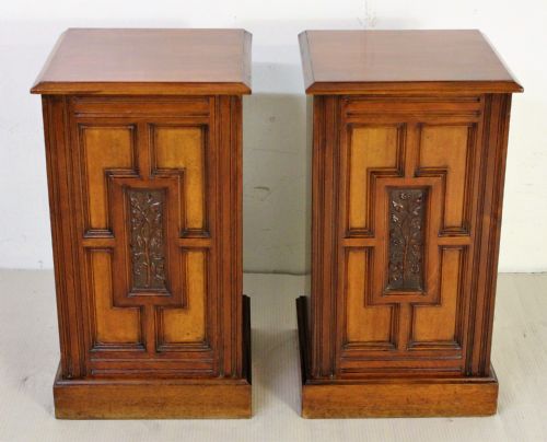Pair of Victorian Bedside Cupboards by Maple and Co