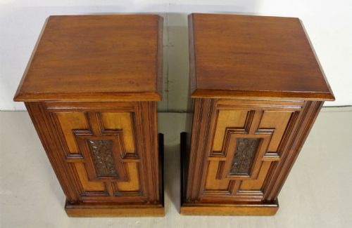 fig 4. Pair of Victorian Bedside Cupboards by Maple and Co