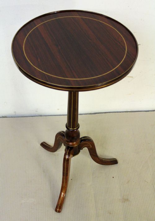 Fine Quality Brass Inlaid Rosewood Table