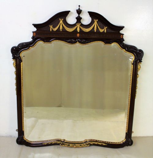 Adams Style Mahogany Wall Mirror