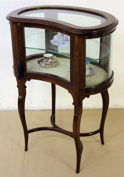 Edwardian Inlaid Mahogany Bijouterie Table
