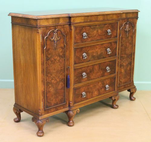 Maple and Co Burr Walnut Side Cabinet