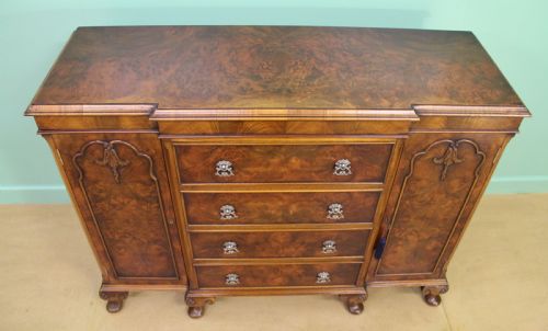 fig 2. Maple and Co Burr Walnut Side Cabinet