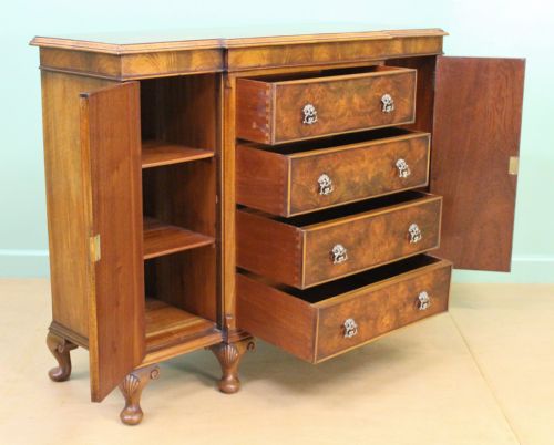 fig 3. Maple and Co Burr Walnut Side Cabinet