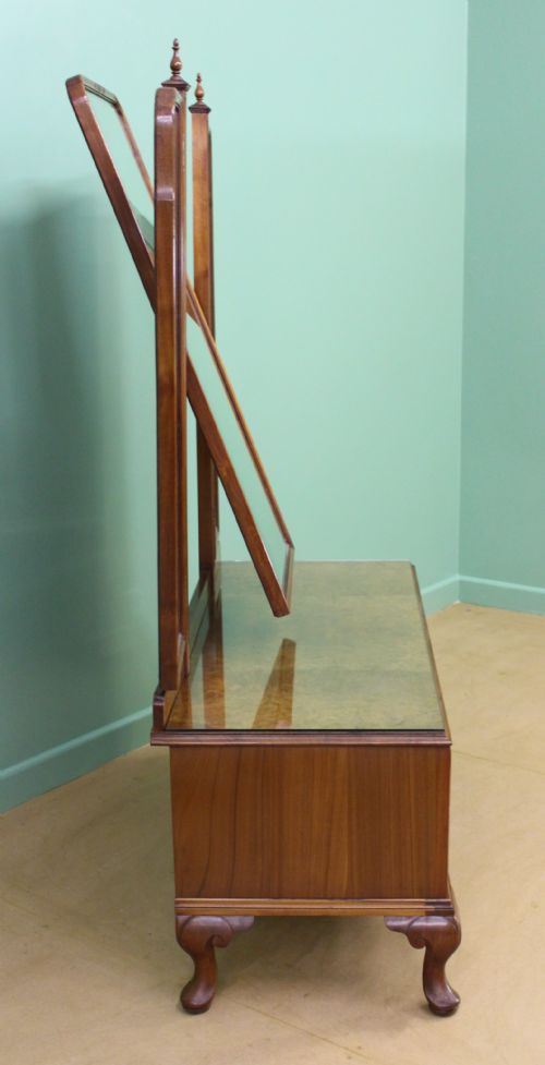 fig 3. Waring and Gillow Burr Walnut Dressing Table