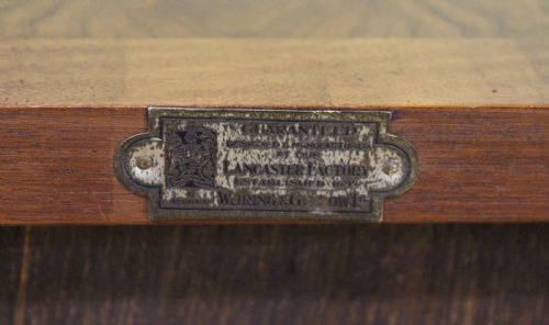fig 4. Waring and Gillow Demi Lune Burr Walnut Commode