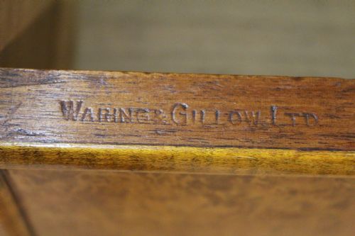 fig 2. Burr Walnut Linen Press by Waring and Gillow