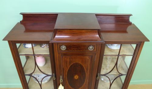 SHAPLAND AND PETTER INLAID MAHOGANY SIDE CABINET - ADDITIONAL PHOTO 2