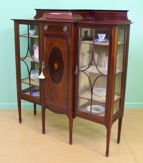 SHAPLAND AND PETTER INLAID MAHOGANY SIDE CABINET - ADDITIONAL PHOTO 3