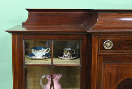 SHAPLAND AND PETTER INLAID MAHOGANY SIDE CABINET - ADDITIONAL PHOTO 8