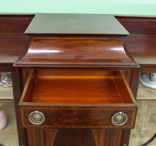 SHAPLAND AND PETTER INLAID MAHOGANY SIDE CABINET - ADDITIONAL PHOTO 13