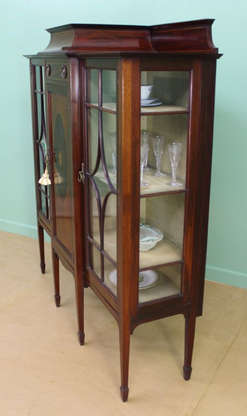 SHAPLAND AND PETTER INLAID MAHOGANY SIDE CABINET - ADDITIONAL PHOTO 14