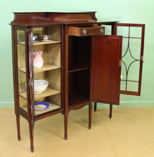 SHAPLAND AND PETTER INLAID MAHOGANY SIDE CABINET - ADDITIONAL PHOTO 16