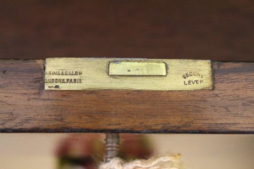 fig 2. Serpentine Fronted Pedestal Desk by Waring and Gillow