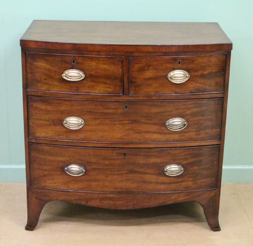 Regency Mahogany Bow Fronted Chest of Drawers