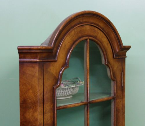 fig 4. Maple & Co Burr Walnut Corner Cabinet