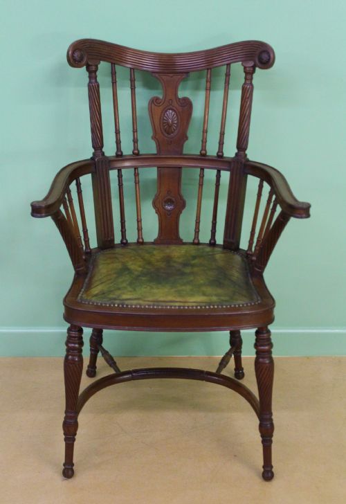 Victorian Mahogany Desk Armchair