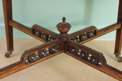 fig 1. Victorian Inlaid Rosewood Centre Table by James Shoolbred and Co