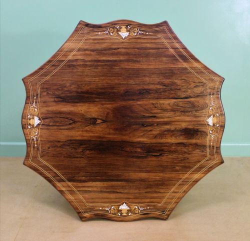 fig 3. Victorian Inlaid Rosewood Centre Table by James Shoolbred and Co