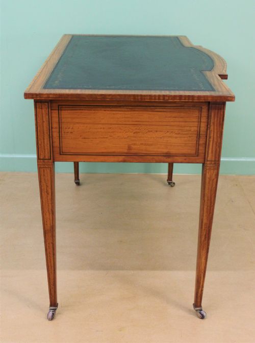 fig 3. Inlaid Satinwood Writing Table by Maple and Co.