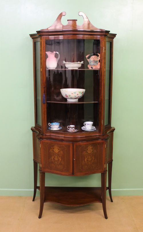 Edwards and Roberts Serpentine Display Cabinet