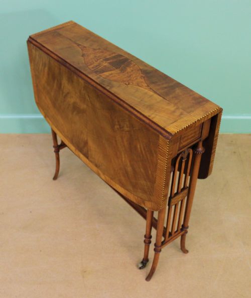 Inlaid Satinwood Sutherland Table