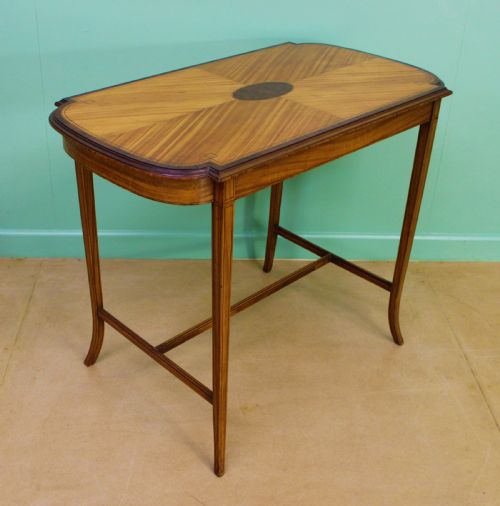 Edwardian Inlaid Satinwood Occasional Table