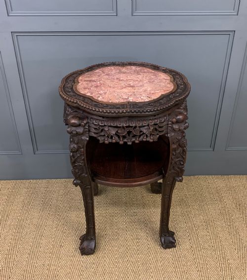 Large 19th Century Chinese Hardwood Stand
