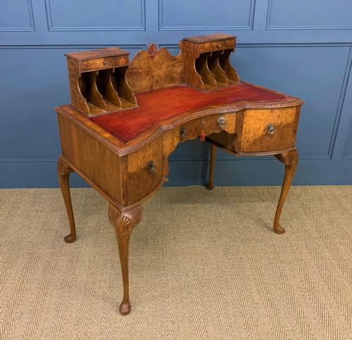 Burr Walnut Writing Desk