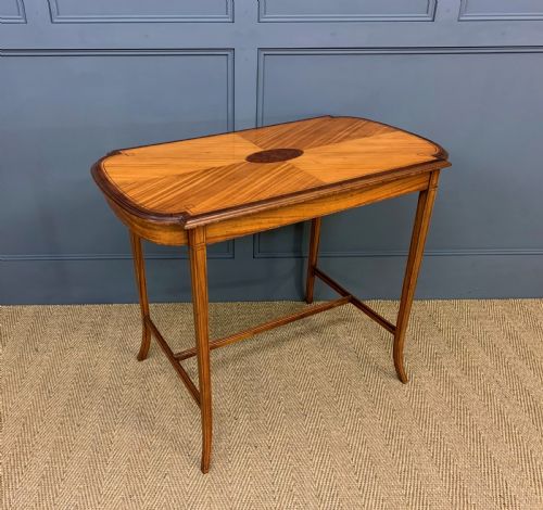 Edwardian Inlaid Satinwood Occasional Table