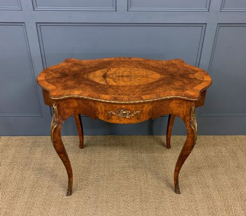Victorian Inlaid Burr Walnut Centre Table