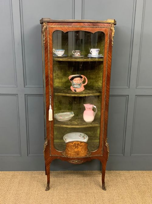 French Kingwood and Marquetry Vitrine