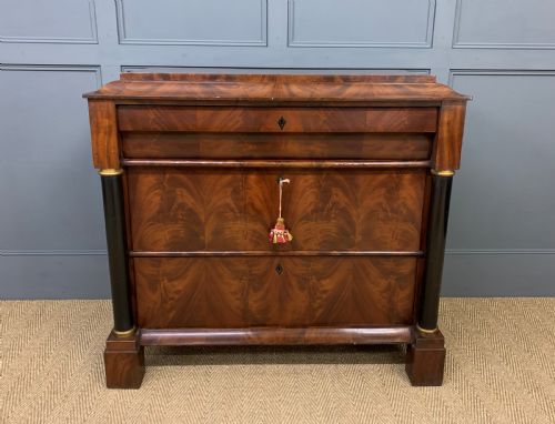 Flame Mahogany French Commode