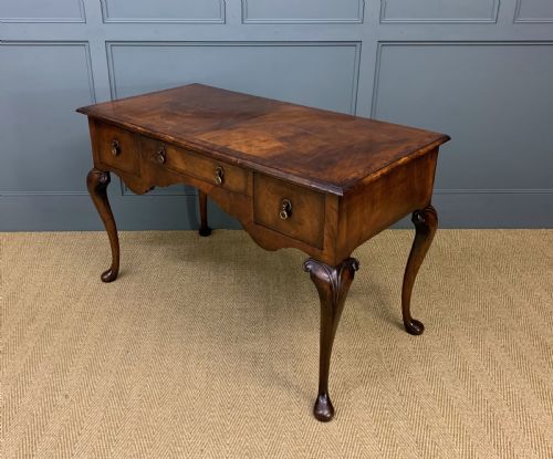 Queen Anne Style Burr Walnut Table